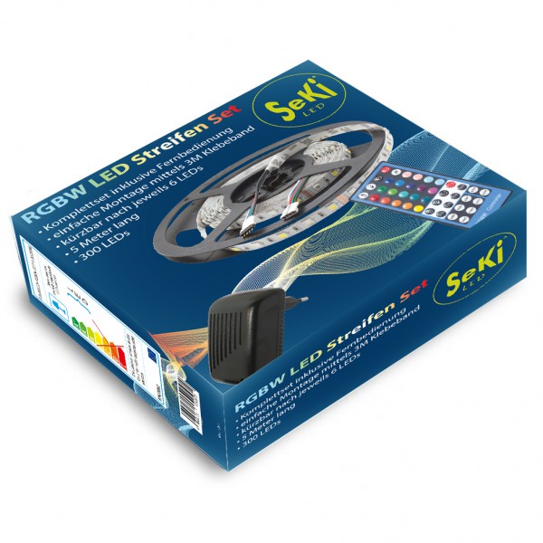 SeKi LED RGBW SET (RGBW 300 LEDs, Controller, Netzteil)