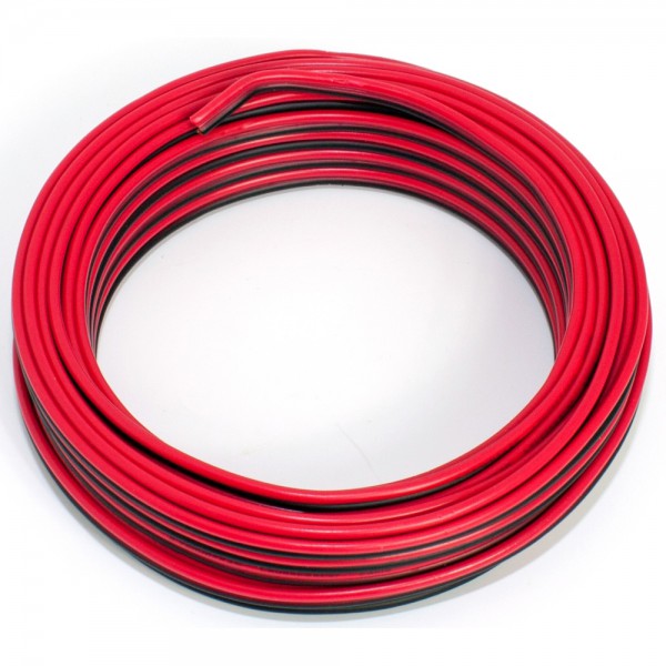SeKi Lautsprecherkabel CCA, 0,75mm², 10m, rot-schwarz